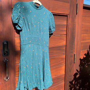 Free People Teal Dress